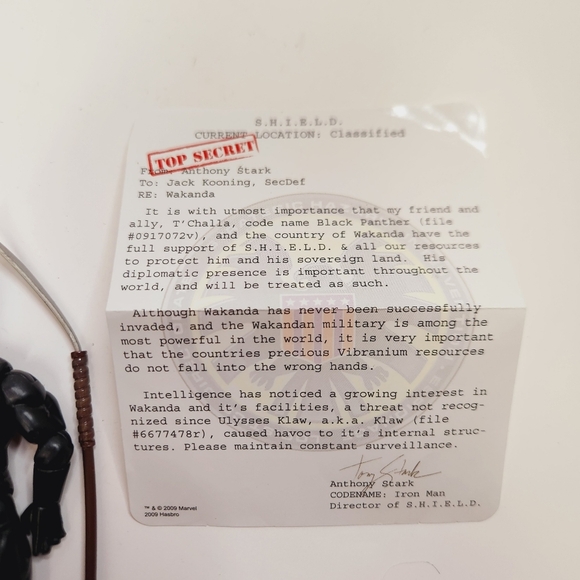 Marvel Universe Black Panther (2008) Hasbro Series 1 Action Figure #005 - Picture 8 of 8